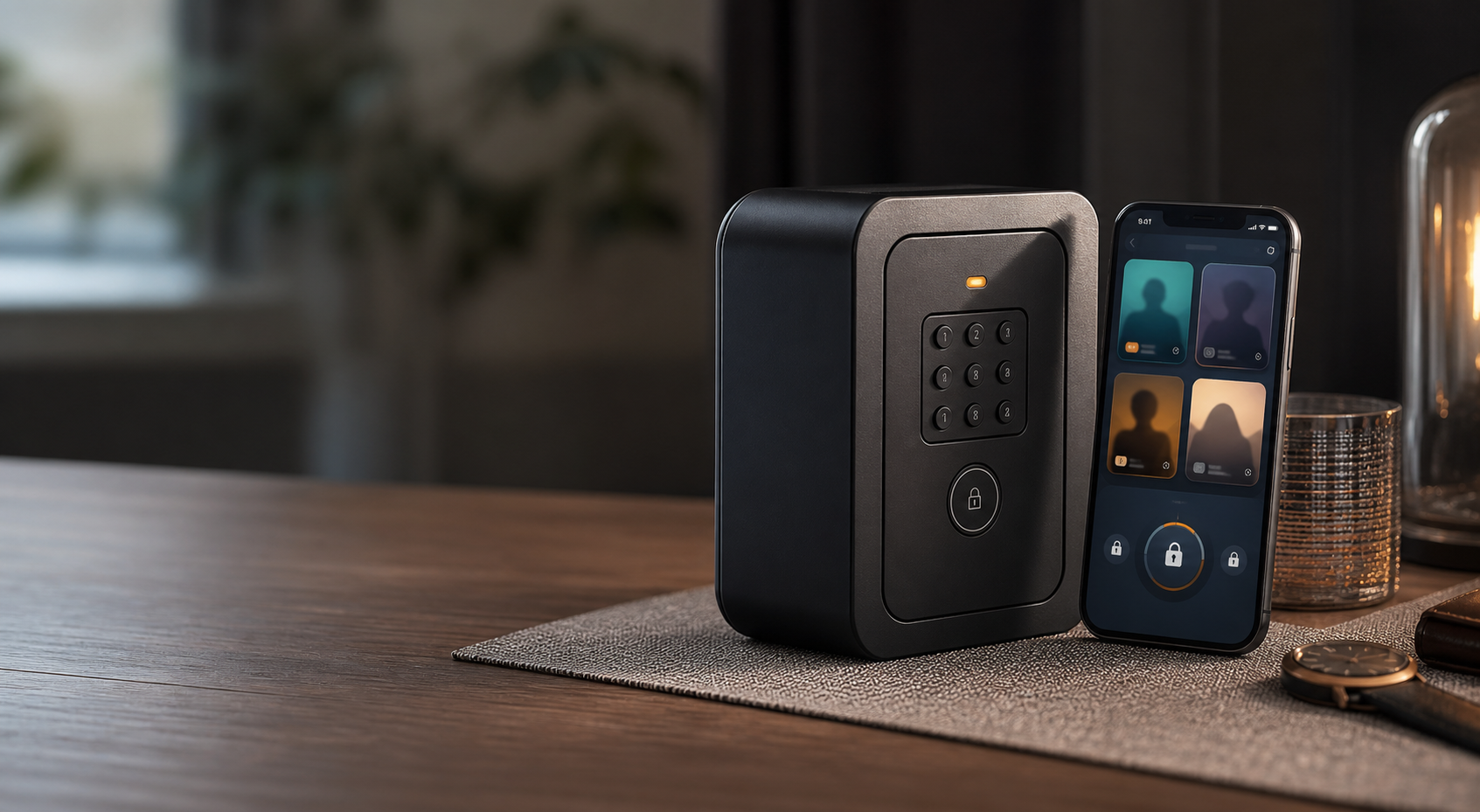 Connected key box and mobile control dashboard